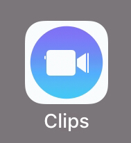 Clips, az iPhone saját applikációja
