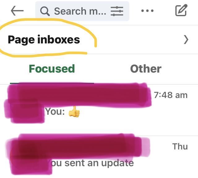Page inboxes